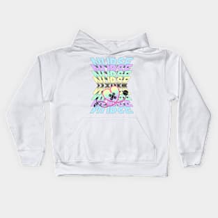 Nurse colorful pastel design Kids Hoodie